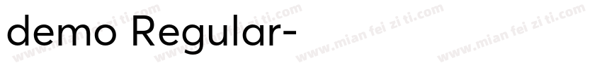 demo Regular字体转换
